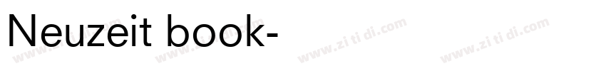 Neuzeit book字体转换